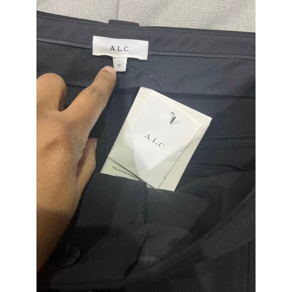 NWT A.L.C. Carson Flared Black Trousers Sz 10 - Picture 7 of 11